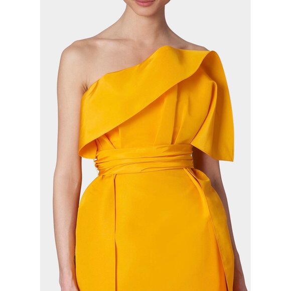 Carolina Herrera Fan Pleat Column Gown - Picture 3 of 9